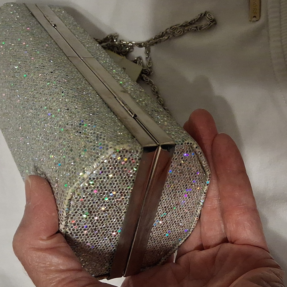 J. Furmani Silver Glitter Evening Bag - Picture 9 of 12